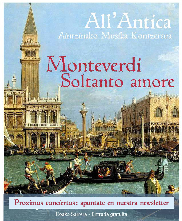 Programa Soltanto Amore de Monteverdi